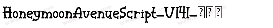 HoneymoonAvenueScript-Vl4l字体转换