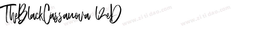 TheBlackCassanova-l2eD字体转换