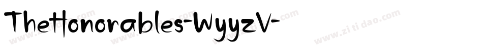 TheHonorables-WyyzV字体转换