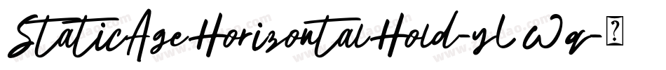 StaticAgeHorizontalHold-yLWq字体转换 StaticAgeHorizontalHold-yLWq字体转换