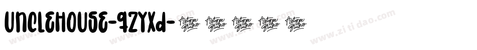 UncleHouse-qZYxd字体转换
