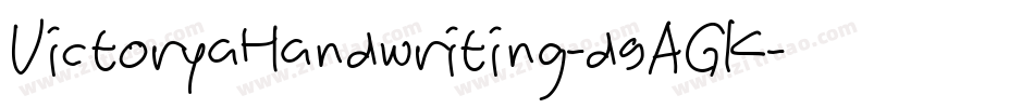 VictoryaHandwriting-d9AGK字体转换