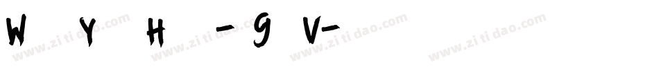 WashYourHand-d9xaV字体转换