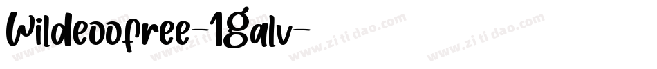 Wildeoofree-1Galv字体转换