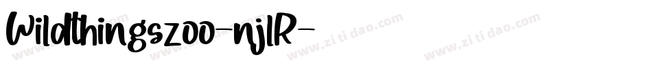 Wildthingszoo-njlR字体转换