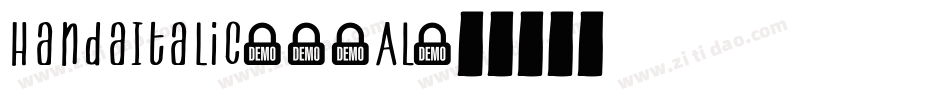 HandaItalic-37AL字体转换
