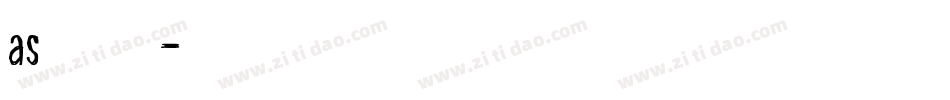 as更改字库字体转换