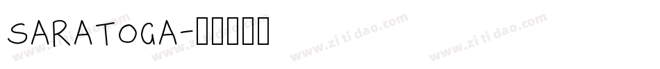 Saratoga字体转换