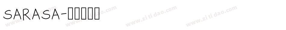 sarasa字体转换