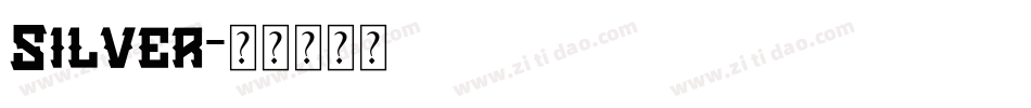 Silver字体转换