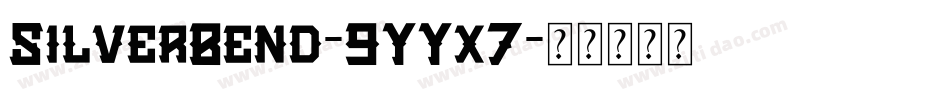 SilverBend-9YYx7字体转换