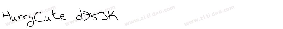 HurryCute-d95JK字体转换