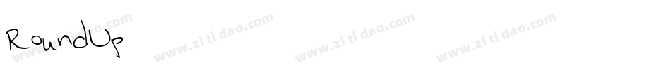 RoundUp字体转换