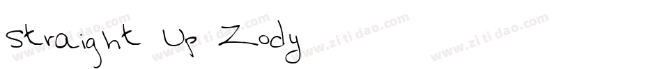 Straight-Up-Zody字体转换