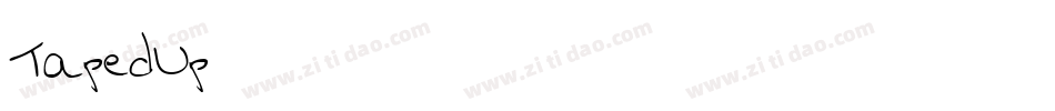 TapedUp字体转换