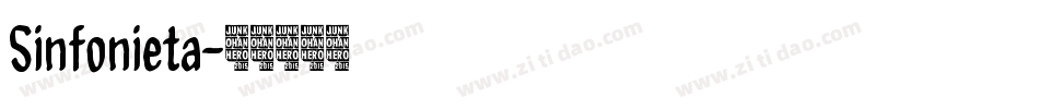 Sinfonieta字体转换