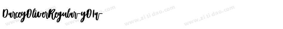 DarceyOliverRegular-yO1q字体转换