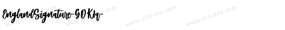 EnglandSignature-GOK1q字体转换