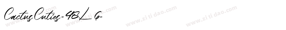 CactusCuties-48L6字体转换