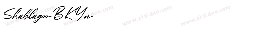 Shablagoo-BKYn字体转换