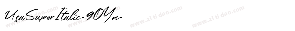 UsaSuperItalic-9OYn字体转换