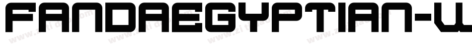 FandaEgyptian-w16x字体转换