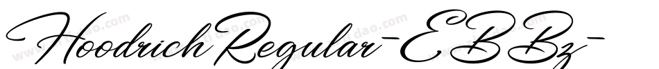 HoodrichRegular-EBBz字体转换