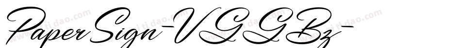 PaperSign-VGGBz字体转换