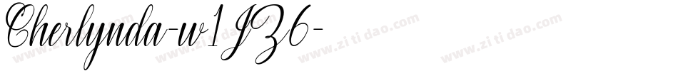 Cherlynda-w1JZ6字体转换
