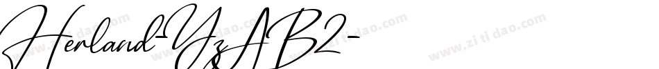 Herland-YzAB2字体转换