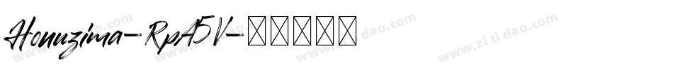 Honuzima-RpA5V字体转换