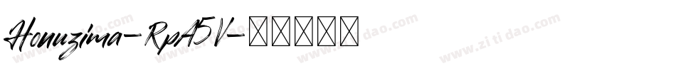 Honuzima-RpA5V字体转换