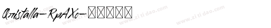 Qristalla-RpAXo字体转换