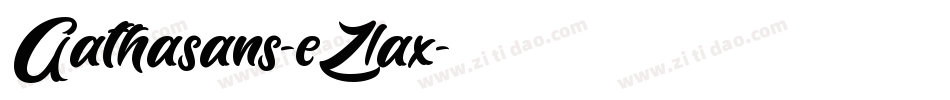 Gathasans-eZ1ax字体转换
