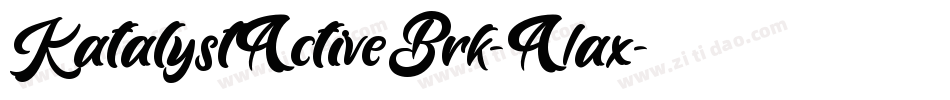 KatalystActiveBrk-A1ax字体转换 KatalystActiveBrk-A1ax字体转换