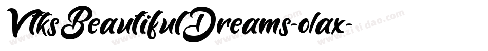 VtksBeautifulDreams-o1ax字体转换