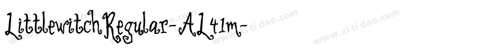 LittlewitchRegular-AL41m字体转换