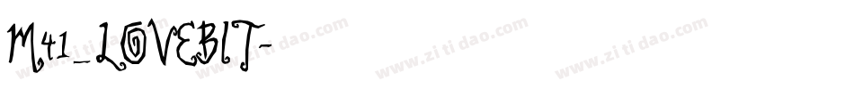 M41_LOVEBIT字体转换