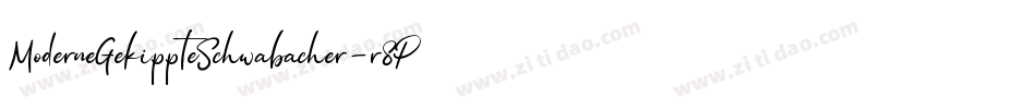 ModerneGekippteSchwabacher-r8PK字体转换