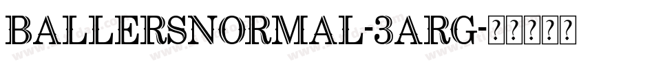 BallersNormal-3arG字体转换
