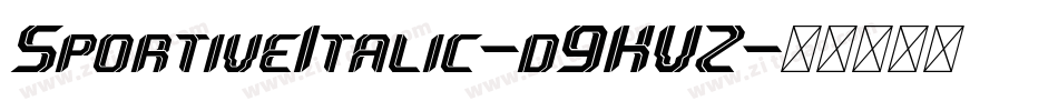 SportiveItalic-d9KVZ字体转换