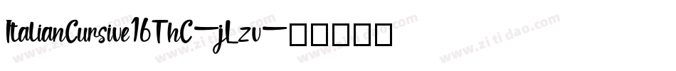 ItalianCursive16ThC-jLzv字体转换