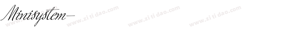 Minisystem字体转换