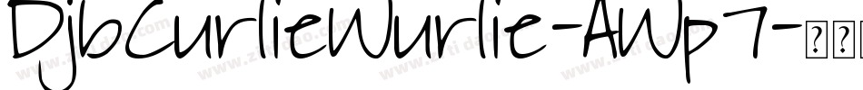 DjbCurlieWurlie-AWp7字体转换