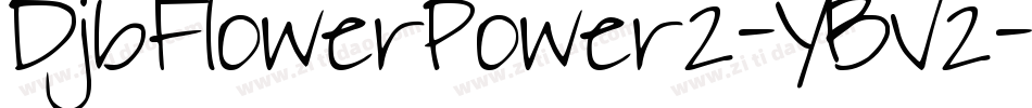 DjbFlowerPower2-YBV2字体转换