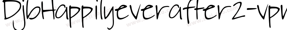DjbHappilyeverafter2-vpwL字体转换