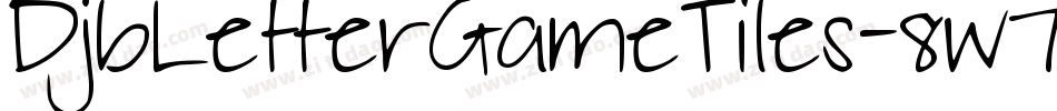DjbLetterGameTiles-8w7B字体转换