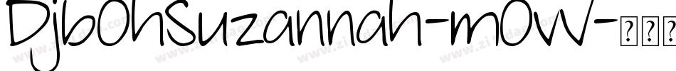 DjbOhSuzannah-mOvV字体转换
