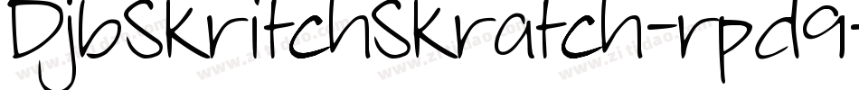 DjbSkritchSkratch-rpd9字体转换
