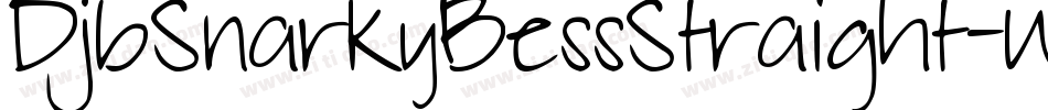 DjbSnarkyBessStraight-Wemz字体转换